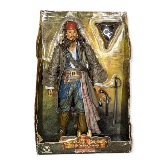 Disney Talking Jack Sparrow Pirates of the Caribbean Dead Man's Chest 15" - Picture 1 of 13